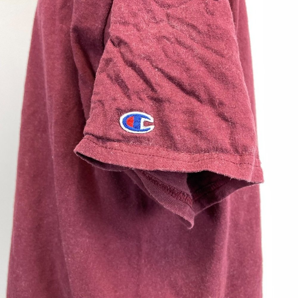 Champion Script Basic Reverse Weave T Shirt Vinta… - image 5